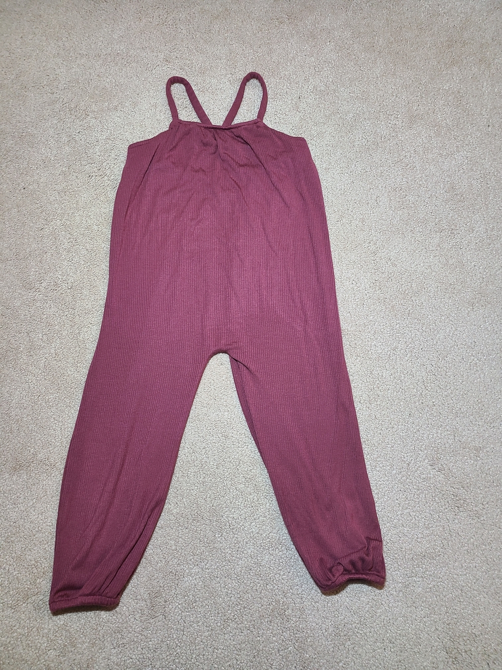 kate quinn Ribbed Burgundy One-Piece Bodysuit